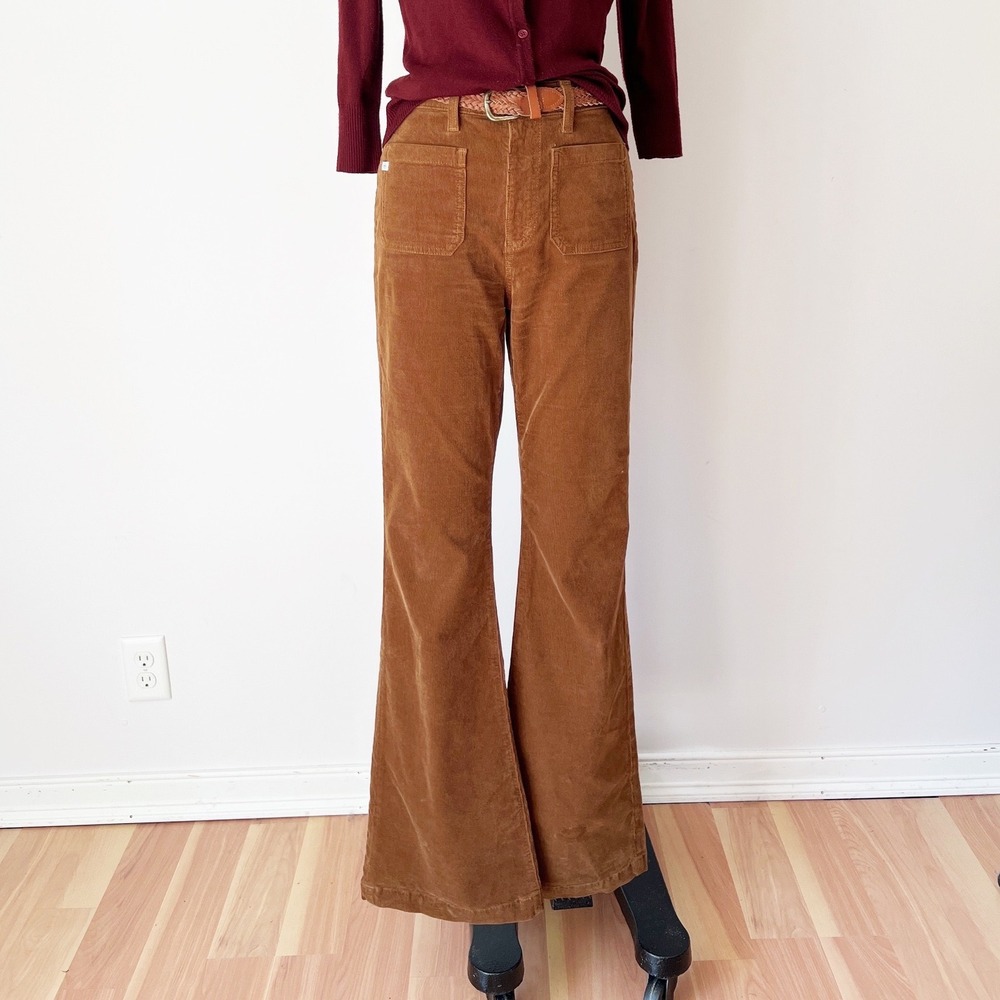 AG Adriano Goldschmied Anisten High Rise Boot Brown Corduroy Pants